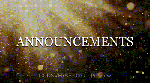 Announcements motion background golden hour glow