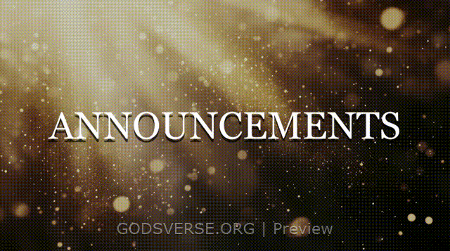 Announcements motion background golden hour glow