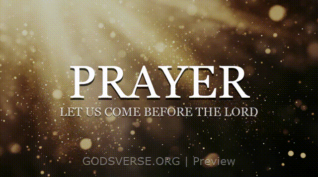 Prayer motion background golden hour glow