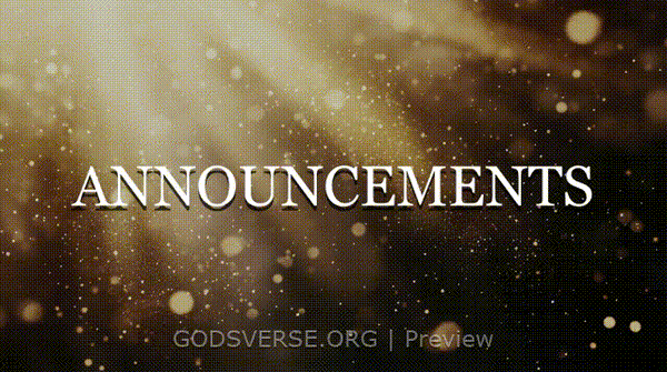 Announcements motion background golden hour glow