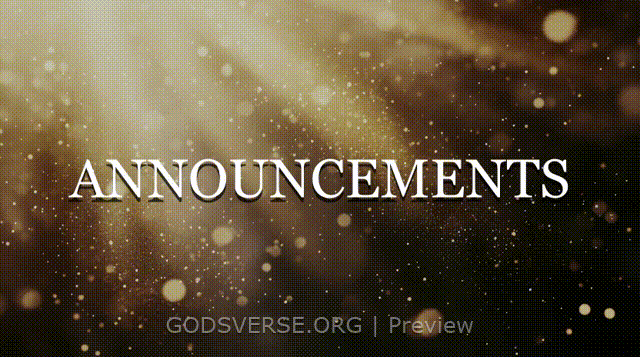 Announcements motion background golden hour glow