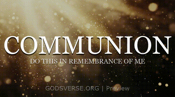 Communion motion background golden hour glow