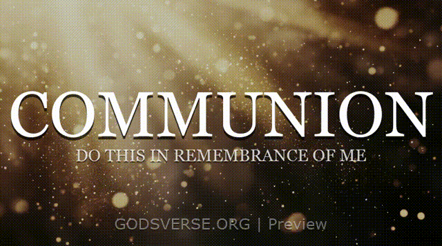 Communion motion background golden hour glow