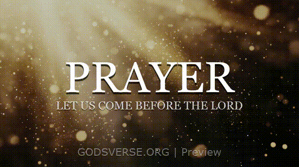 Prayer motion background golden hour glow