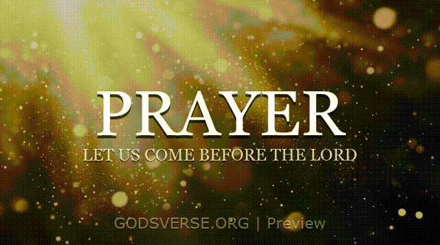 Prayer motion background golden hour glow