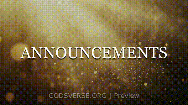Announcements motion background golden hour glow