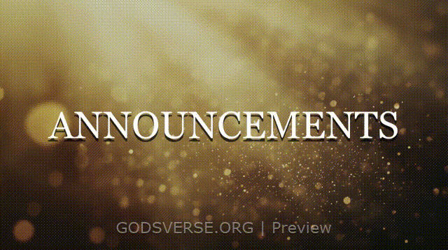 Announcements motion background golden hour glow