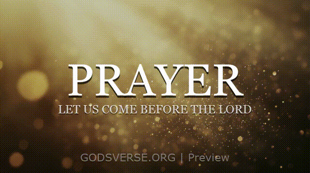 Prayer motion background golden hour glow