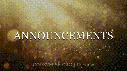 Announcements motion background golden hour glow