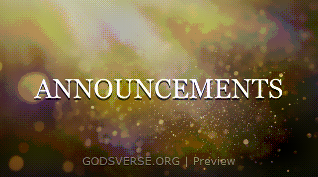 Announcements motion background golden hour glow