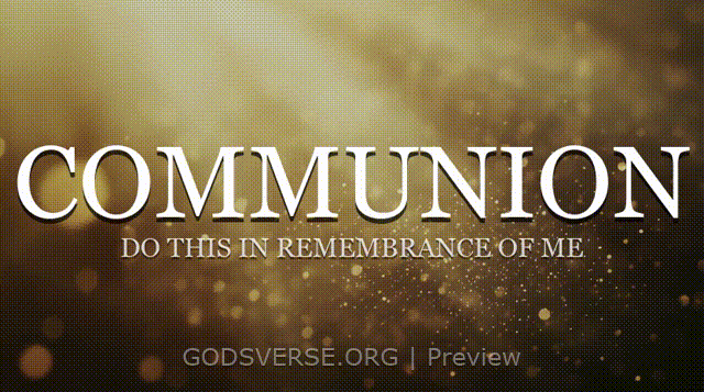 Communion motion background golden hour glow