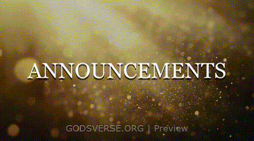 Announcements motion background golden hour glow