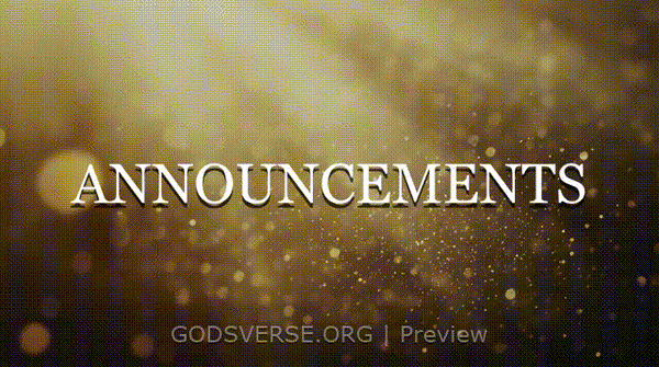 Announcements motion background golden hour glow