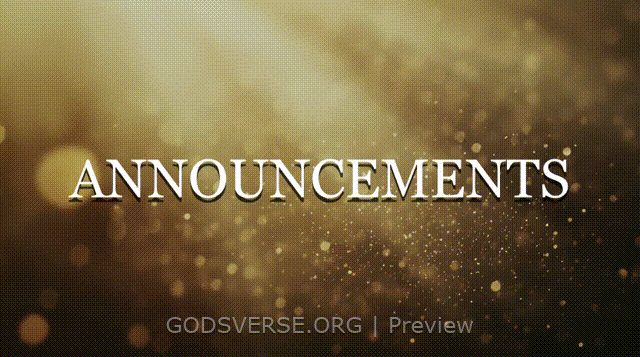 Announcements motion background golden hour glow