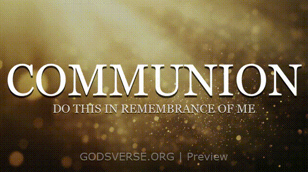 Communion motion background golden hour glow