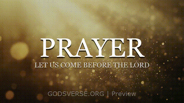Prayer motion background golden hour glow
