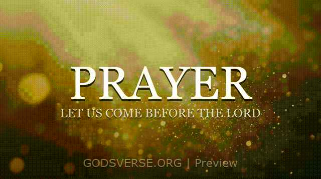 Prayer motion background golden hour glow