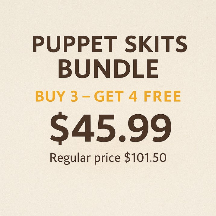 Puppet Skits Bundle: Buy 3 get 4 FREE