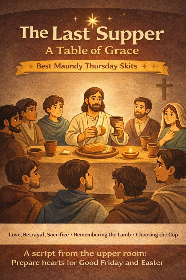 The Last Supper: A Table of Grace — church skit script cover image