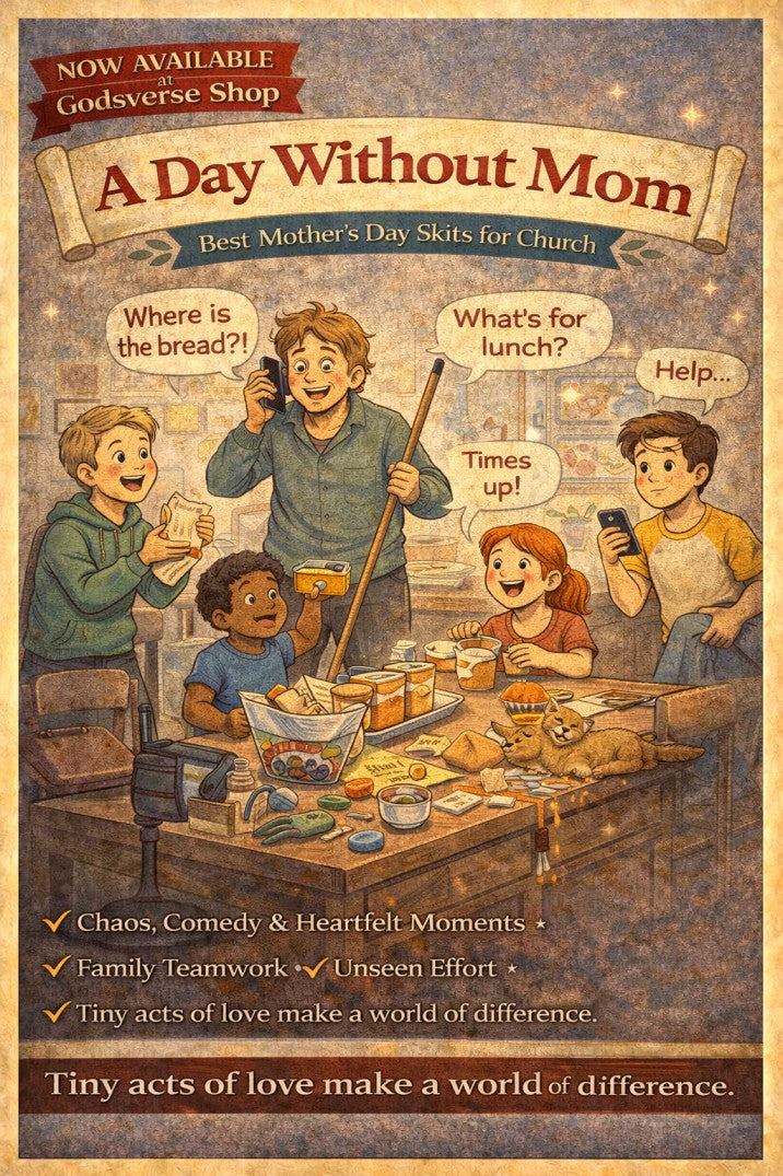 A Day Without Mom — church skit script cover image