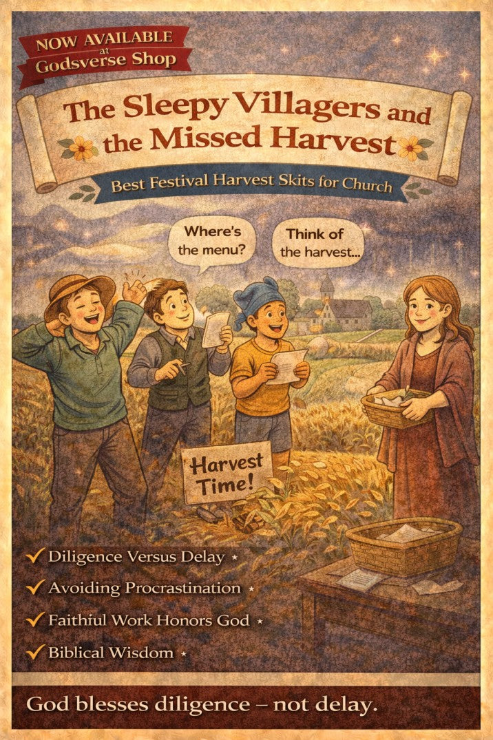 The Sleepy Villagers and the Missed Harvest — church skit script cover image