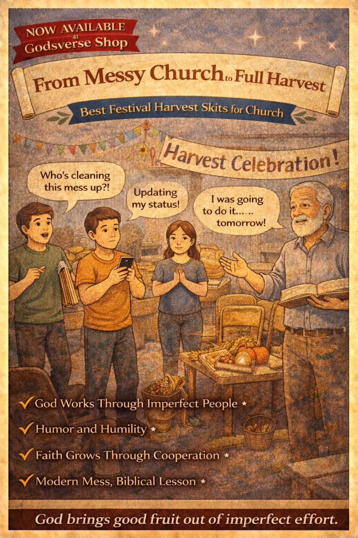 From Messy Church to Full Harvest — church skit script cover image