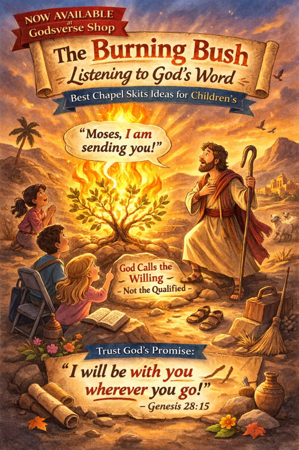 The Burning Bush: Listening to God’s Word — children's church skit cover image