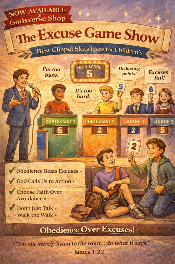 The Excuse Game Show - Best Chapel Skits Ideas for Children’s