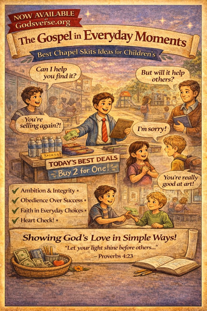 The Gospel in Everyday Moments — children's church skit cover image