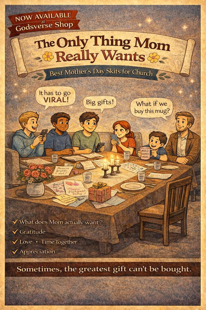 The Only Thing Mom Really Wants — church skit script cover image