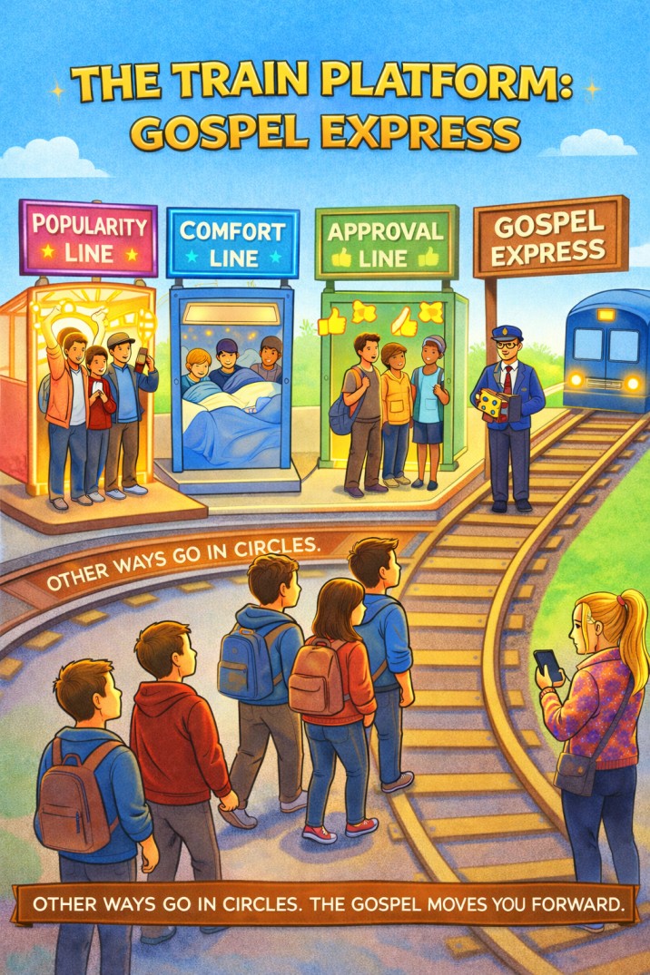 The Train Platform: Gospel Express — youth group skit cover image