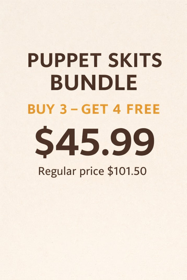Puppet Skits Bundle: Buy 3 get 4 FREE