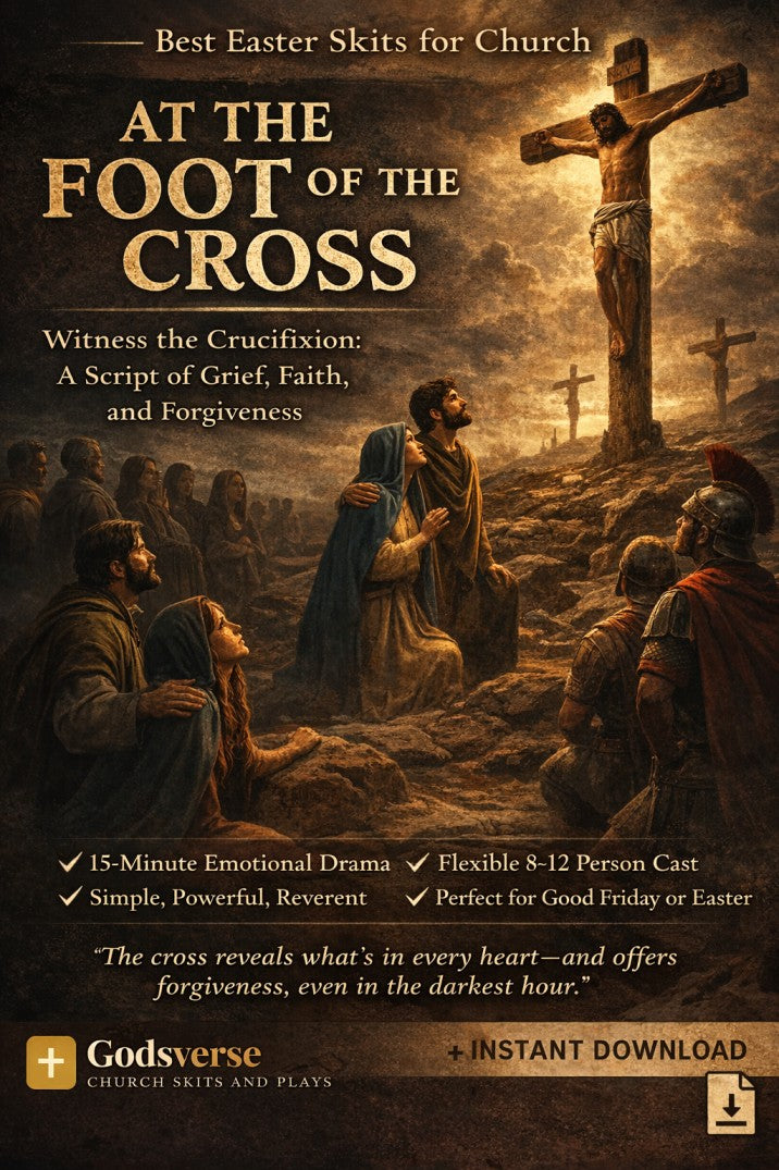 At the Foot of the Cross - Best Easter Skits for Church