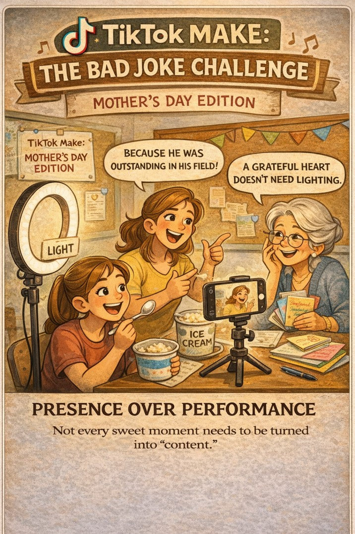 TikTok Make: The Bad Joke Challenge - Mother Daughter Church Skits