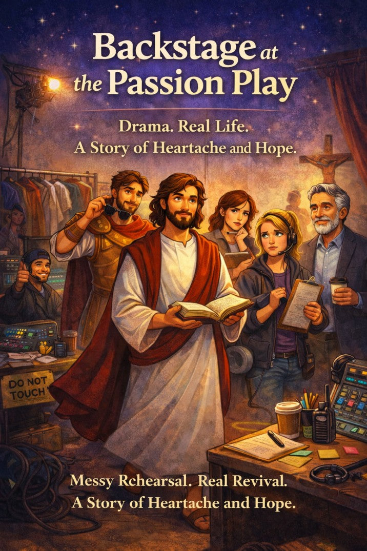 Backstage at the Passion Play — Easter church play cover image