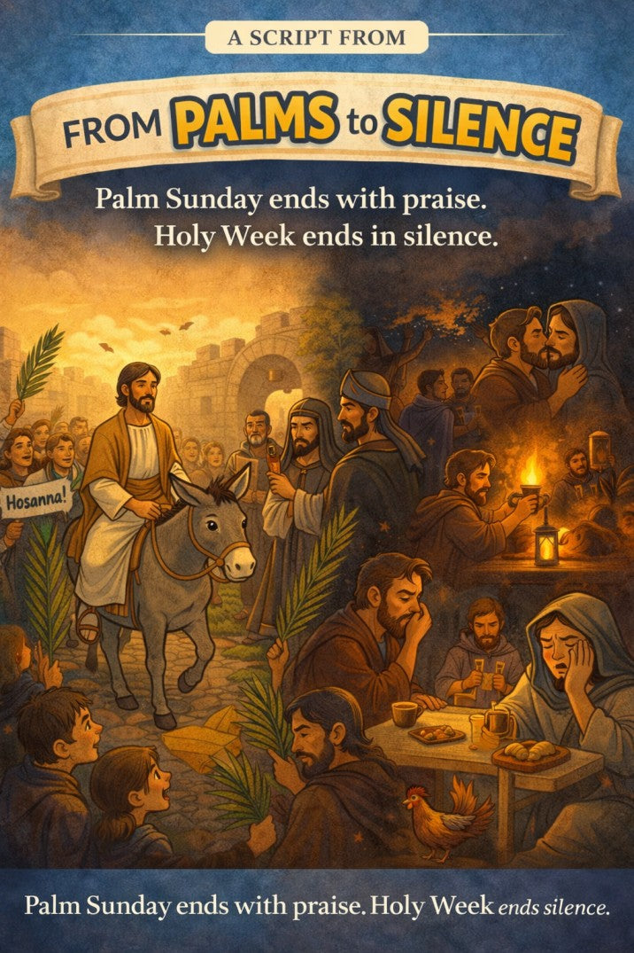 From Palms to Silence — Easter church play cover image