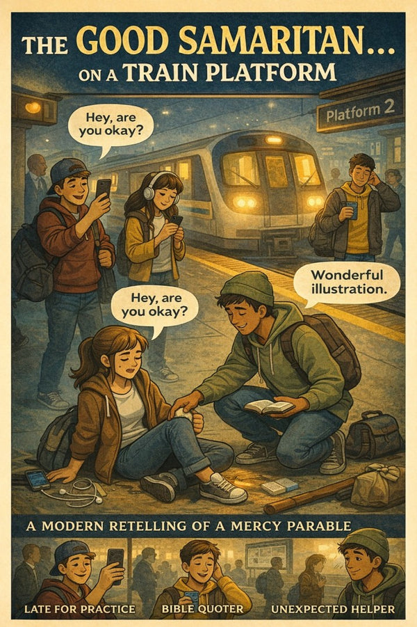 The Good Samaritan… on a Train Platform — youth group skit cover image