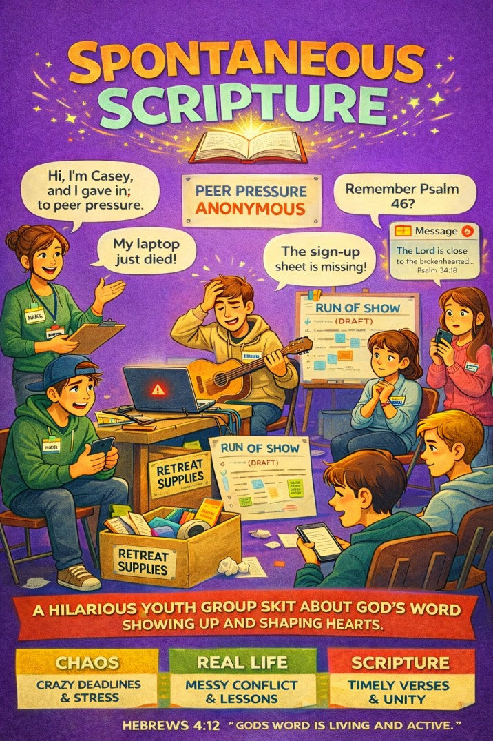 Spontaneous Scripture — youth group skit cover image