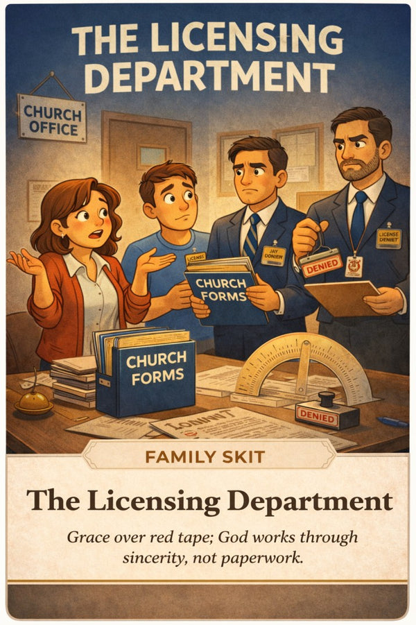 The Licensing Department — church skit script cover image