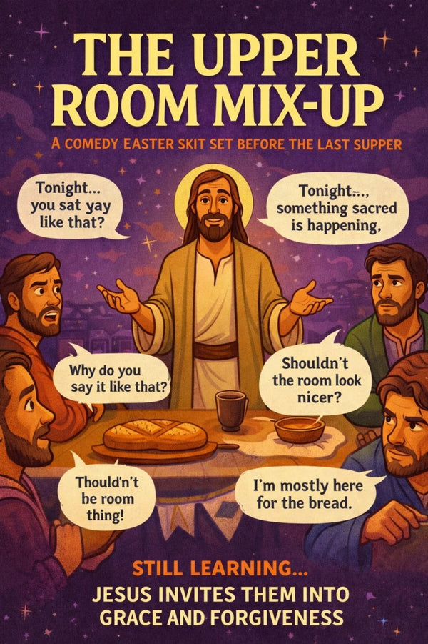 The Upper Room Mix-Up — Easter church skit cover image