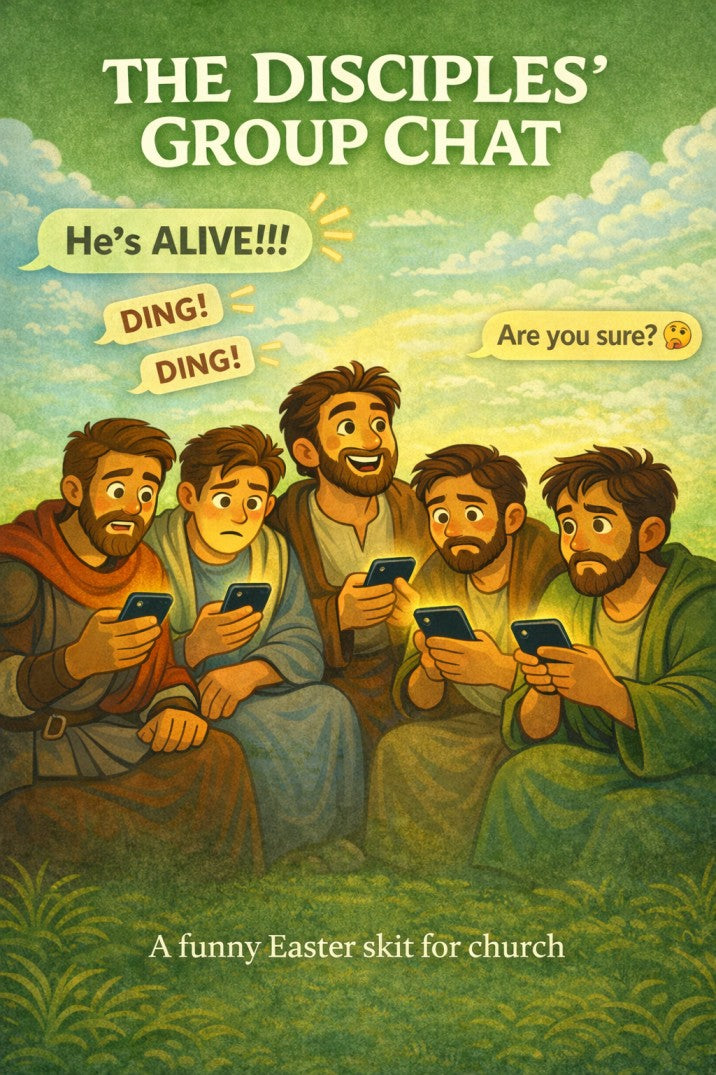The Disciples’ Group Chat — Easter church skit cover image
