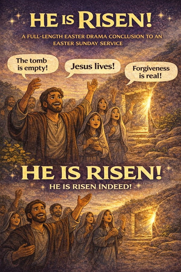 He Is Risen — Easter church skit cover image