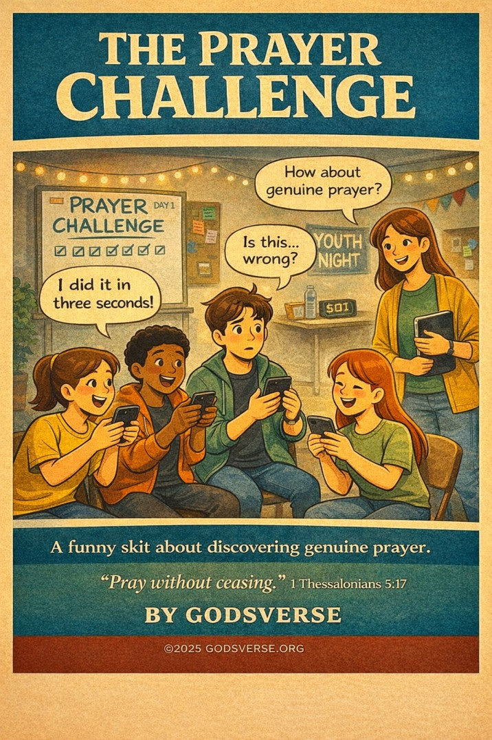 The Prayer Challenge — church skit script cover image