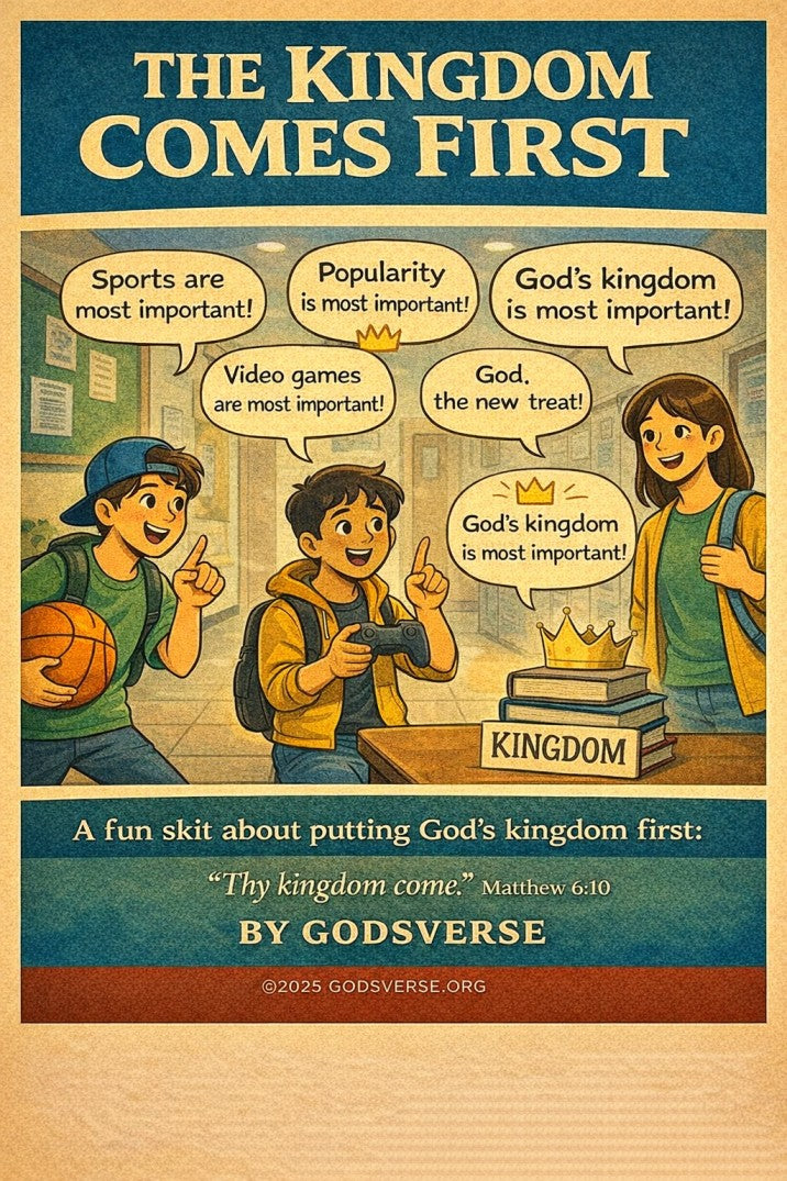 The Kingdom Comes First — church skit script cover image