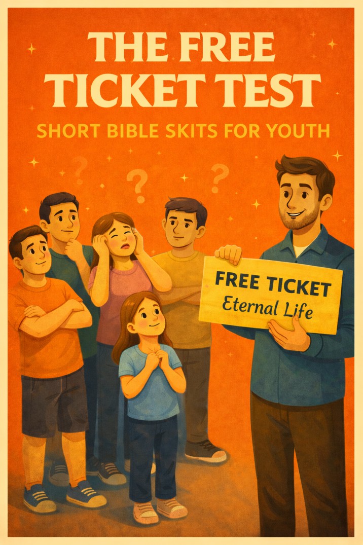 The Free Ticket Test — youth group skit cover image