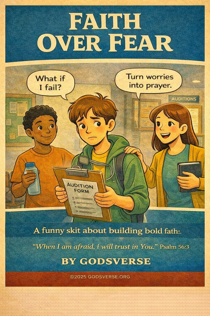 Faith Over Fear — church skit script cover image