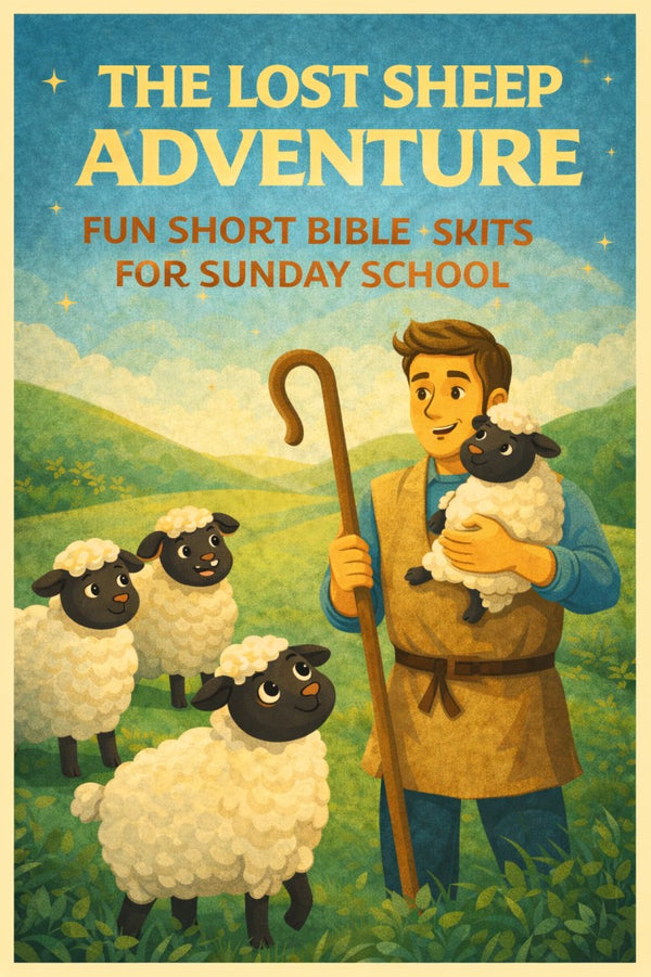The Lost Sheep Adventure - Fun Short Bible Skits for Sunday School — church skit script cover image