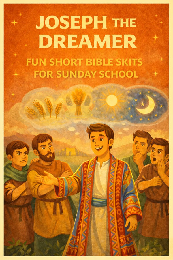 Joseph the Dreamer - Fun Short Bible Skits for Sunday School — church skit script cover image