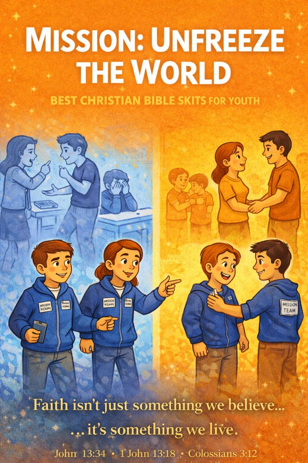 Mission: Unfreeze the World — youth group skit cover image