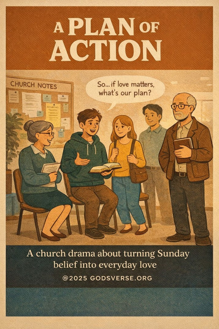 A Plan of Action — church skit script cover image